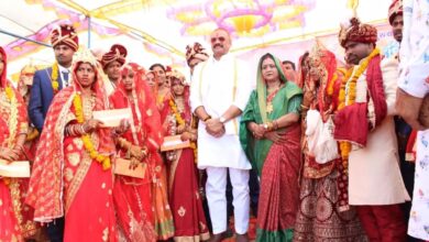 MKVY: Revenue and Transport Minister Govind Singh Rajput ushered 500 couples into newly married life